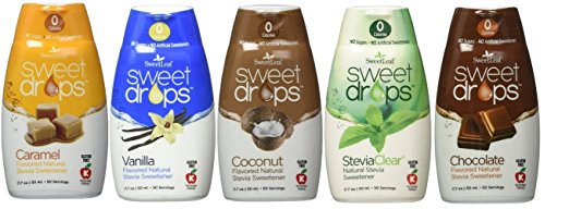 SweetLeaf Sweet Drops Liquid Stevia Variety 5 Pack 1.7 fl. oz each