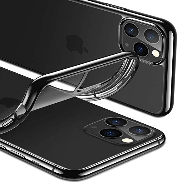 ESR Essential Zero Designed for iPhone 11 Pro Case, Slim Clear Soft TPU, Flexible Silicone Cover for iPhone 11 Pro, Black Frame