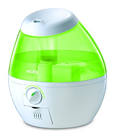 Vicks Mini Filter Free Cool Mist Humidifier, Green, 3.97 Pound