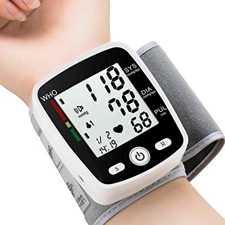 Blood Pressure Monitor, FDA Approved BP Monitor Irregular Heart Beat Detection Cuff Automatic with Large Display Screen Support Charging Supply for Home Use