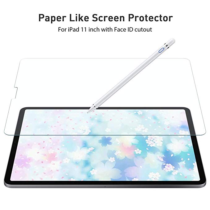 Paperlike Screen Protector for iPad Pro 11", Homagical iPad Pro 11 Matte PET Paper Texture Film, Anti Glare Scratch Resistant Paperlike Film Compatible with Apple Pencil or Other Active Stylus Pens