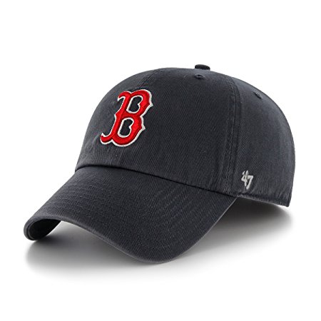 MLB Boston Red Sox Mens 47 Brand Home Clean Up Cap, Navy, One-Size (For Adults)