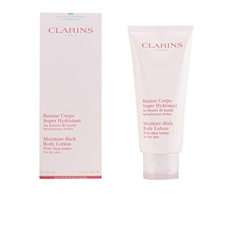 Clarins Moisture Rich Body Lotion with Shea Butter, 6.5 Ounce