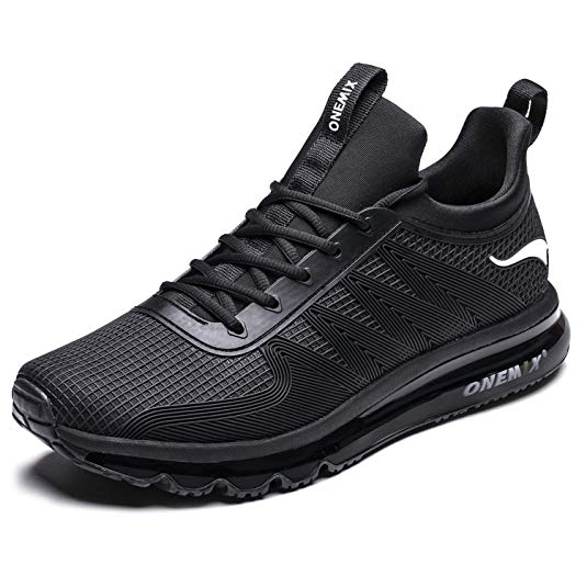 ONEMIX Mens Running Shoes Air Cushion Breathable Lightweight Gym Sport Shoes