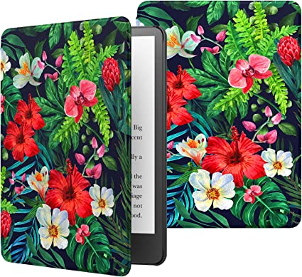 MoKo Case for 6.8" Kindle Paperwhite (11th Generation-2021) and Kindle Paperwhite Signature Edition, Lightweight Shell Cover with Auto Wake/Sleep for Kindle Paperwhite 2021 E-Reader, Rainforest