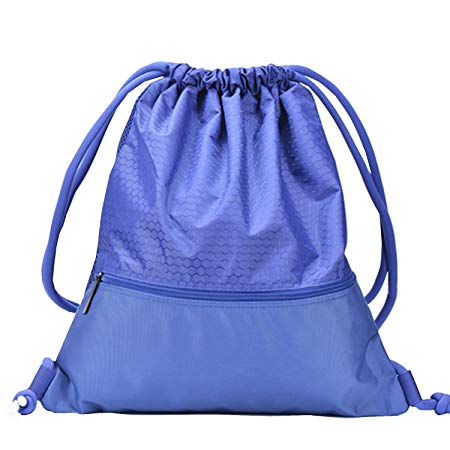 ESVAN proof Gymbag Large Drawstring Backpack Gymsack Sackpack For Sport Traveling Basketball Yoga Running 9 Colors & 2 Sizes