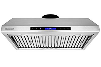 XtremeAir PX12-U42 Under Cabinet Mount Range Hood with 900 CFM Baffle Filter/Grease Drain Tunnel, 42"