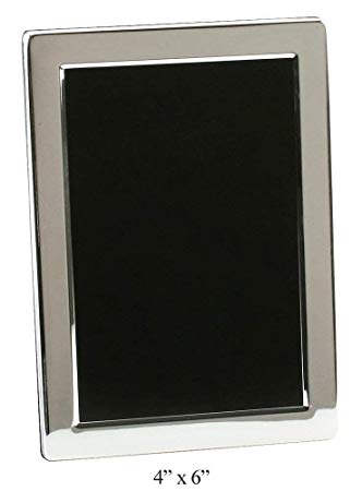 Silver Plated Contemporary 4" x 6" Photo Frame By Haysom Interiors