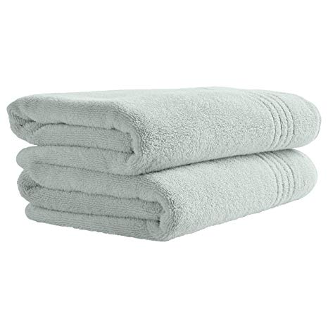 Rivet Quick-Dry Cotton Bath Towels, 2-Pack, Mint