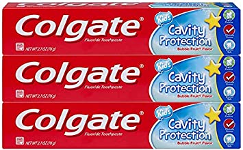 Colgate Colgate kids toothpaste cavity protection, bubble fruit, 2.7 ounces (3 pack), 2.7 Ounce