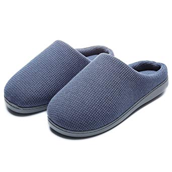 Men's Slippers Comfort Cozy Memory Foam Slippers Anti-Slip on House Slippers