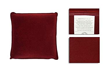 HealthmateForever Pressure Activated Massage Pillow (Wine Red) High Quality Vibrating Massage Pillow for Stiff Neck Relief | Great Lumbar Support Travel Cushion for Back Support on Long Trips