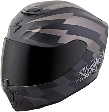 Scorpion Unisex-Adult Full-face-Helmet-Style Tracker (Titanium/Black, XX-Large)