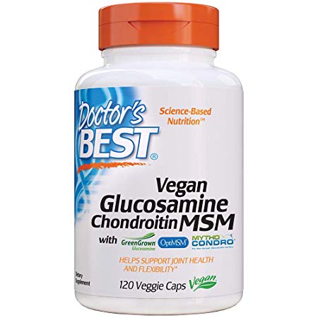 Doctor's Best Vegan Glucosamine Chondroitin Msm Capsules, 120Count