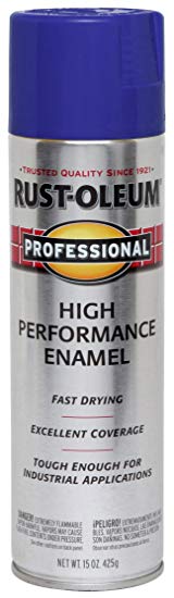 Rust-Oleum 7527838 Professional High Performance Enamel Spray Paint, 15 oz, Royal Blue