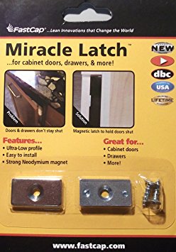 FASTCAP Miracle Latch Low Profile Magnetic Catch Strong Neodymium Magnet