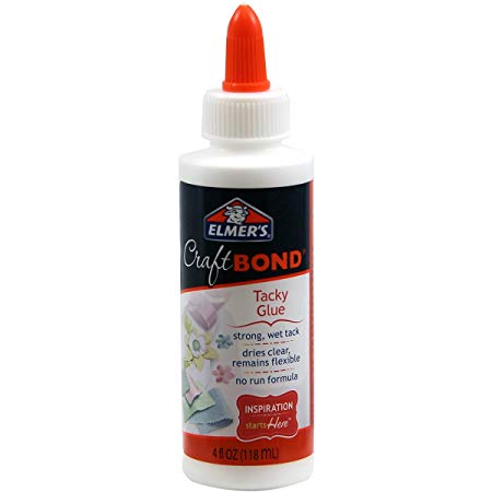 Elmer's Craft Bond Tacky Glue, 4 oz, Clear