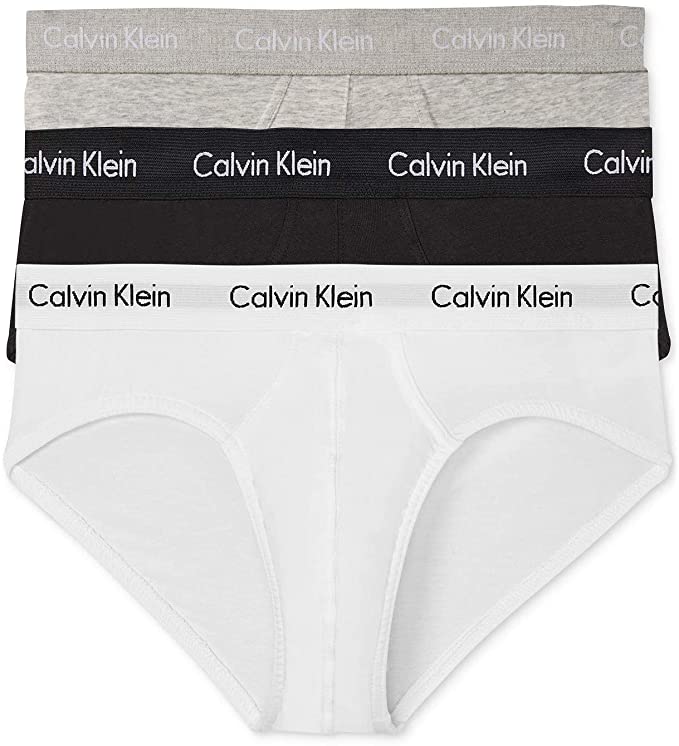 Calvin Klein Men's Underwear Cotton Stretch 3-Pack Hip Brief