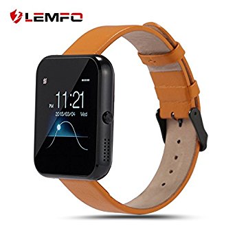 LEMFO LF09 Bluetooth Smart Watch Sport Fashion Men Women Smartwatch Sleep Monitor Fitness Wristband for IOS iPhone Android Smartphone (Black Yellow)