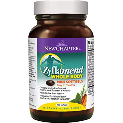 New Chapter Mini Softgels for Herbal Pain Relief - Zyflamend Whole Body Mini Softgels for Healthy Inflammation Response - 180 ct