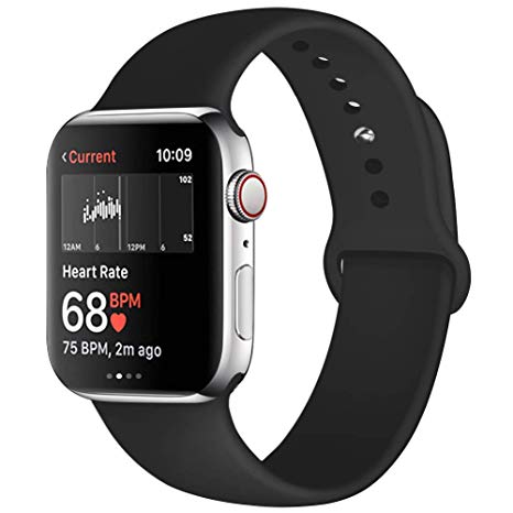 Kaome Compatible with Apple Watch Band 38mm 40mm 44mm 42mm,Soft Strap Sport Band for iWatch Series 5, Series 4, Series 3, Series 2, and Series 1
