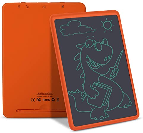 LCD Writing Tablet 11'' (11 inch), Best Gift Electronic Drawing and Writing Board for Adults & Kids, Handwriting Paper Doodle Pad for Office, School, Home [11" Orange]