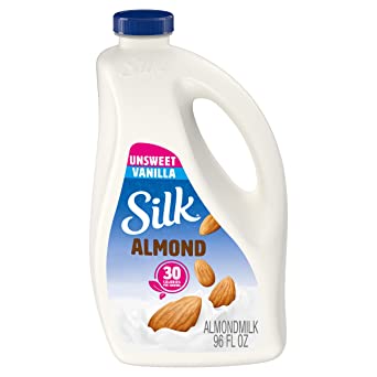 Silk Almond Milk Unsweetend, Vanilla, 96 Fl Oz