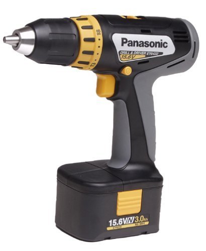 Panasonic EY6432NQKW 15.6-Volt NiMH 1/2-Inch Cordless Drill/Driver Kit