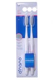 ONano Toothbrush Dual Pack - Mini Heads Cleaner Oral Care Anti-Bacterial Sanitizer Shield Superfine Bristles Cover Teeth Bacterial Growth Case Reduction Fits Your Holder For Adults and Kids