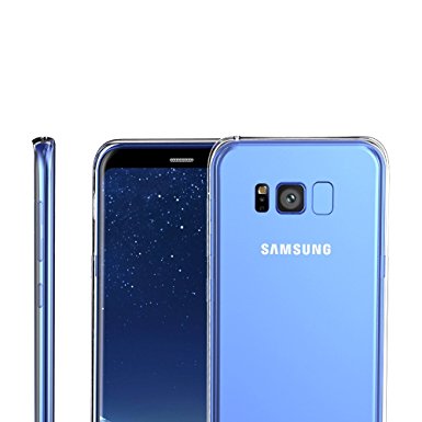 Samsung Galaxy S8 Plus VIII Clear Case Case Army Scratch Resistant Worlds Thinnest Ultra Flexible Case Soft Silicone Cover with TPU Bumper Limited