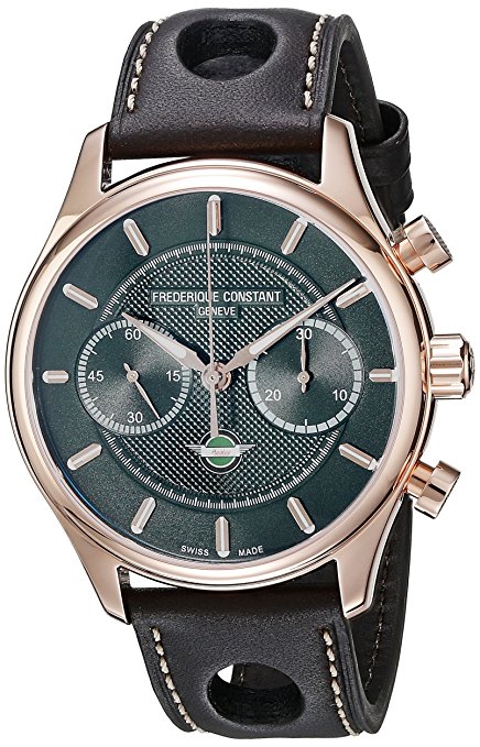 Frederique Constant Men's FC397HDG5B4 VintageRally Analog Display Swiss Automatic Brown Watch
