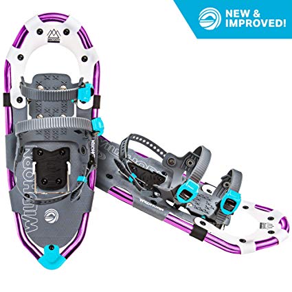 WildHorn Outfitters Sawtooth Snowshoes for Men and Women. Fully Adjustable Bindings, Lightweight Material, Hard Pack Grip Teeth. New for 2019!