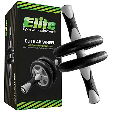 Elite Sportz Equipment Ab Wheel Rollers - Our Ab Exercise Wheels are Sturdy, Smooth Rolling, and has Non- Slip Handles
