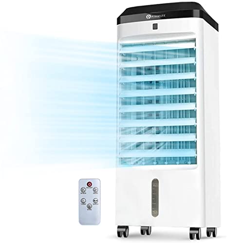 PureMate 5L Portable Air Cooler with 4 Operational Modes & 3 Speeds Cooling Fan, LED Display, Evaporative Oscillation Air Cooler with Timer