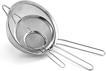 Cuisinart CTG-00-3MS Set of 3 Fine Mesh Stainless Steel Strainers (Limited Edition)