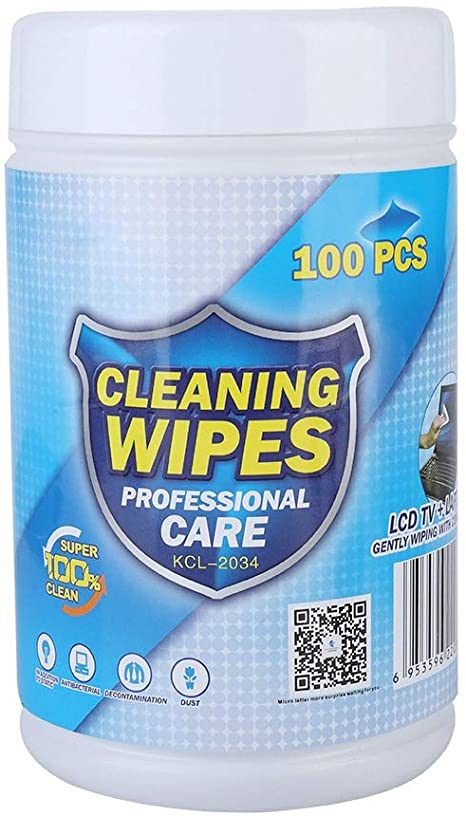 Wendry Disinfecting Screen Wipes,100PCS Screen Disinfecting Cleaning Wipes can Effectively Remove The Fingerprints on The Screen Etc Suitable for Tablets Laptop Notebook Cleaning