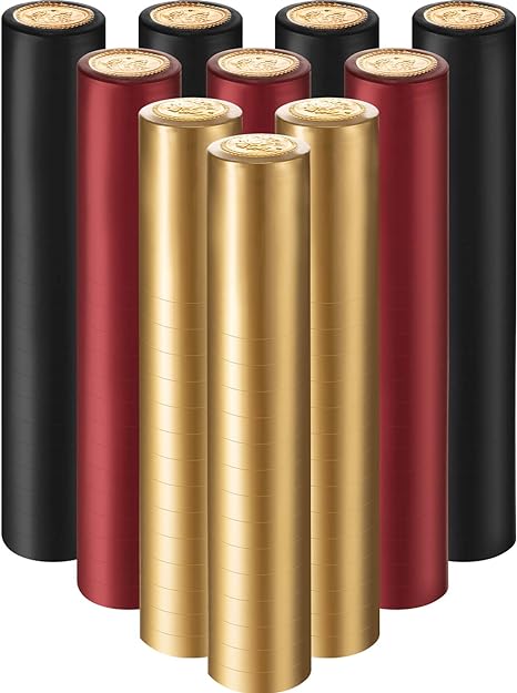 PVC Heat Shrink Capsules Wine Shrink Wrap Wine Bottle Capsules for Wine Cellars and Home Use, 3 Colors (200)