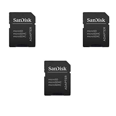 3-Pack SanDisk MicroSD To SD Memory Card Adapter