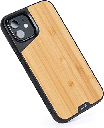 Mous - Protective Case for iPhone 12/12 Pro - Limitless 4.0 - iPhone 12/12 Pro Case Shockproof - Bamboo - Fully compatible with Apple's MagSafe - Sustainable Packaging