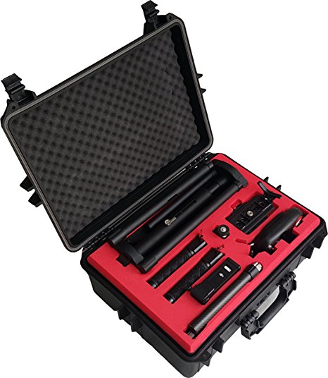 Professional Carry Case for DJI Ronin M - Gimbal from MC-Cases with lots of space (Black)