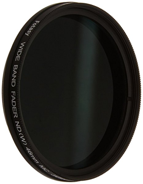 Fotasy 46mm Adjustable Fader ND Filter Neutral Density (ND2 - ND400) Multi-Coated