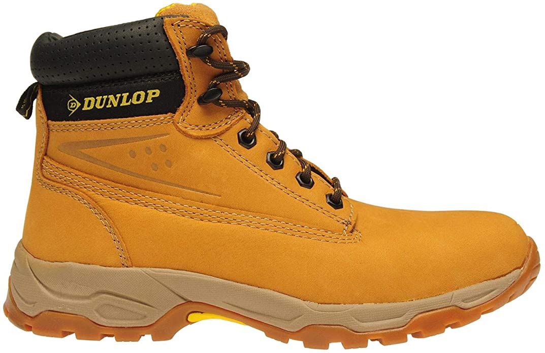 Dunlop Mens Safety On Site Boots Lace Up Mesh Oil and Slip Resistant Shoes