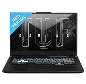 (Refurbished) ASUS TUF Gaming F17, Intel Core i5-11400H 11th Gen, 17.3-inch (43.94 cm) FHD 144Hz, Gaming Laptop (8GB/512GB SSD/4GB NVIDIA GeForce RTX 2050/Win 11/ RGB Backlit KB/Black/2.60 kg), FX706HF-HX018W