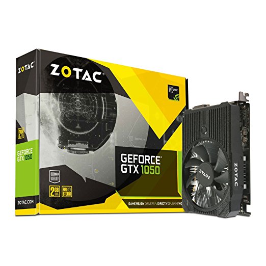 Zotac GeForce GTX 1050 2 GB Mini Graphics Card - Black