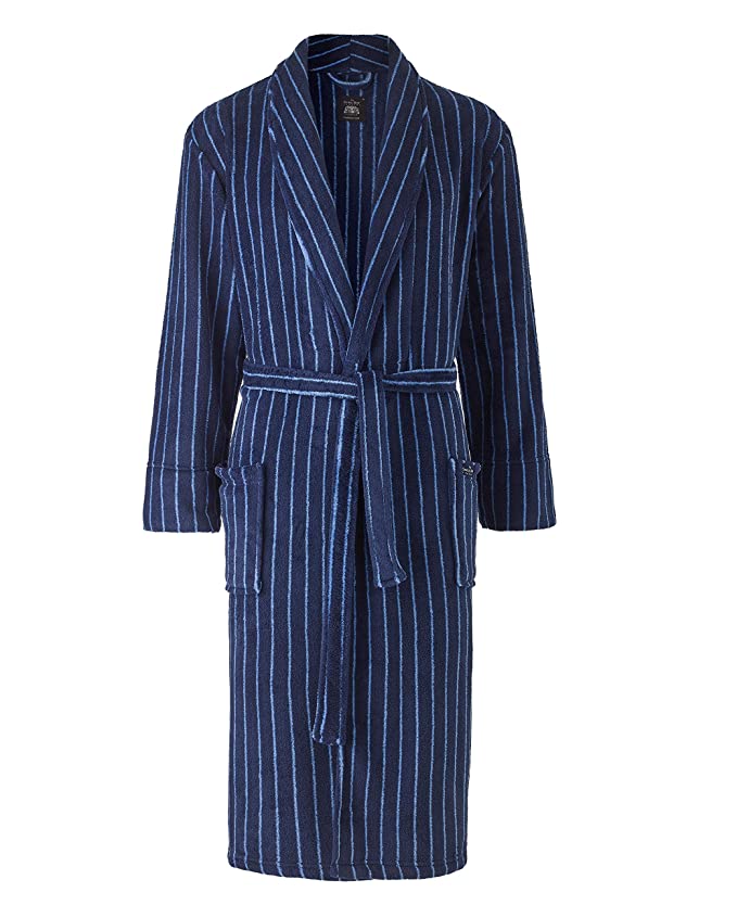 Savile Row Men’s Super Soft Dressing Gown - Fleece Lightweight Bath Robe