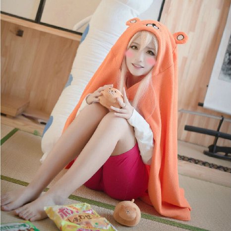 Anime Himouto Umaru-chan Cosplay Cloak Hoodies Flannel Coat Daily Blanket Quilt