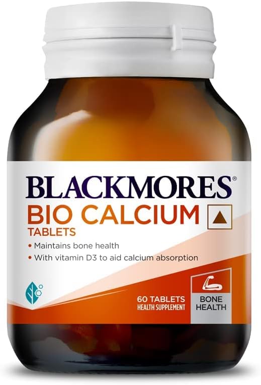 Blackmores Bio Calcium |Calcium   Vitamin D3 Tablets| Australia'S Most Trusted Vitamin Brand| Healthy Calcium Levels,Stronger Muscles & Bones| Easy To Swallow|Pack of 60 Tablets