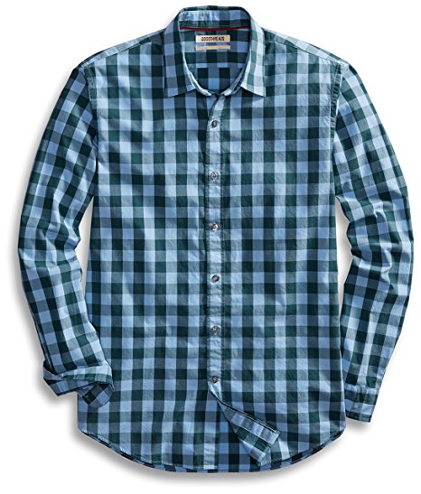 Goodthreads Men's Standard-Fit Long-Sleeve Large-Scale Check Shirt