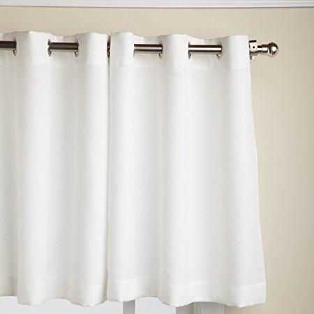 Lorraine Home Fashions Jackson 58-inch x 36-inch Tier Curtain Pair, White