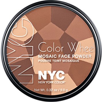 New York Color Wheel Mosaic Face Powder, All Over Bronze Glow, 0.32 Ounce